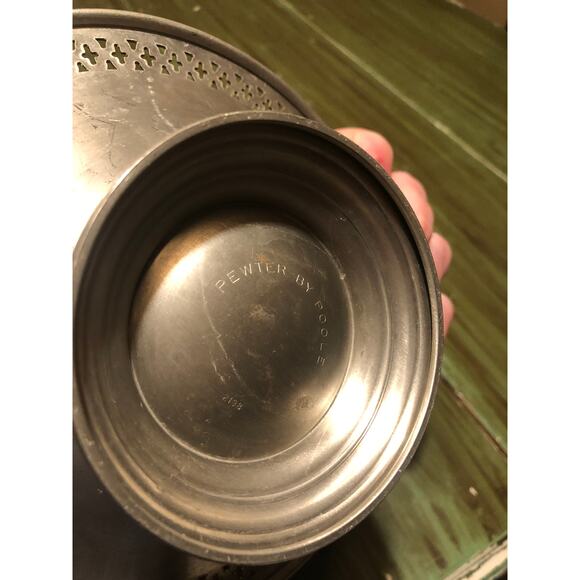Vintage Pewter Bundle One Woodbury Porringer Bowl One Pewter by Pool Candy Bowl - Picture 5 of 5